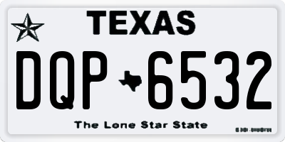 TX license plate DQP6532