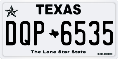 TX license plate DQP6535