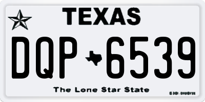 TX license plate DQP6539