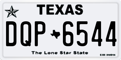 TX license plate DQP6544