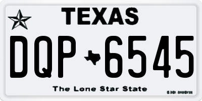 TX license plate DQP6545