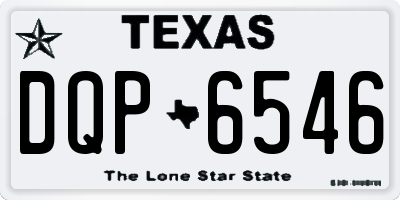 TX license plate DQP6546