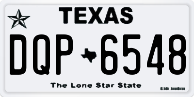 TX license plate DQP6548