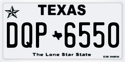 TX license plate DQP6550