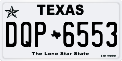 TX license plate DQP6553