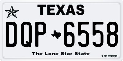 TX license plate DQP6558