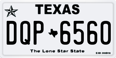 TX license plate DQP6560