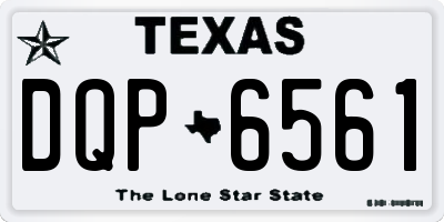 TX license plate DQP6561