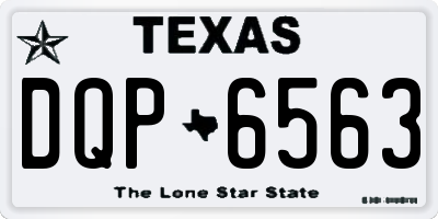 TX license plate DQP6563