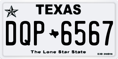 TX license plate DQP6567