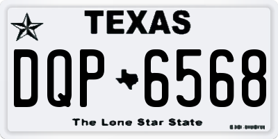 TX license plate DQP6568