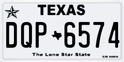 TX license plate DQP6574