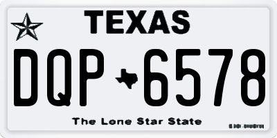 TX license plate DQP6578