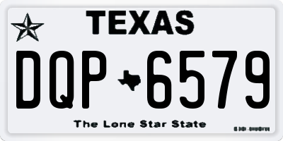 TX license plate DQP6579