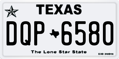 TX license plate DQP6580