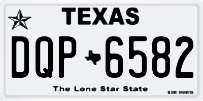 TX license plate DQP6582