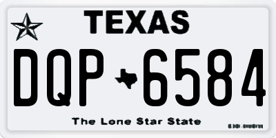 TX license plate DQP6584