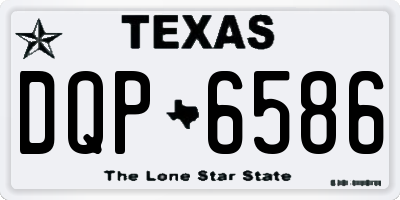 TX license plate DQP6586