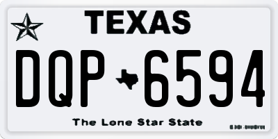 TX license plate DQP6594