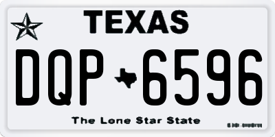 TX license plate DQP6596