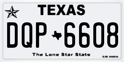 TX license plate DQP6608
