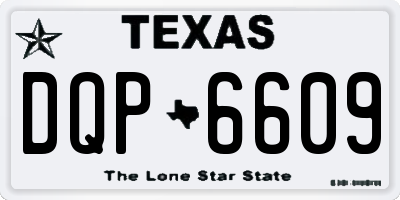 TX license plate DQP6609