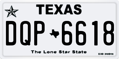 TX license plate DQP6618