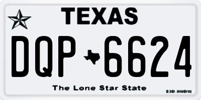 TX license plate DQP6624