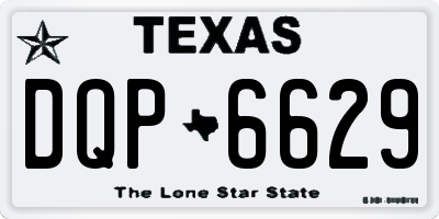TX license plate DQP6629