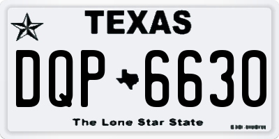 TX license plate DQP6630