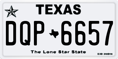 TX license plate DQP6657