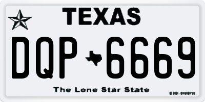 TX license plate DQP6669