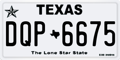 TX license plate DQP6675