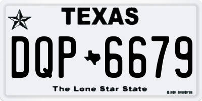 TX license plate DQP6679