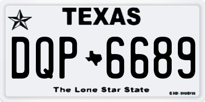 TX license plate DQP6689