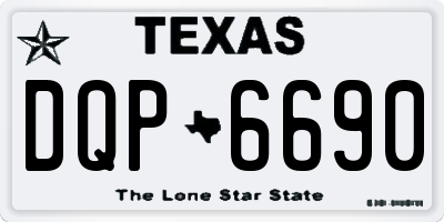 TX license plate DQP6690