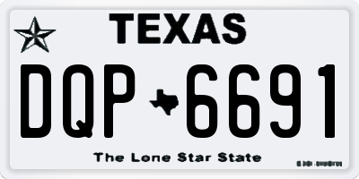 TX license plate DQP6691