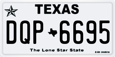 TX license plate DQP6695