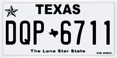 TX license plate DQP6711