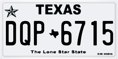 TX license plate DQP6715