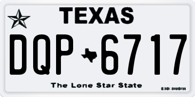 TX license plate DQP6717