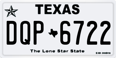 TX license plate DQP6722