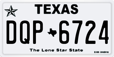 TX license plate DQP6724