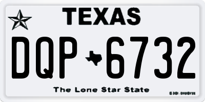TX license plate DQP6732