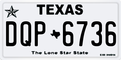 TX license plate DQP6736
