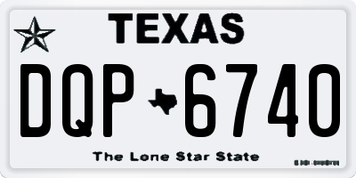 TX license plate DQP6740