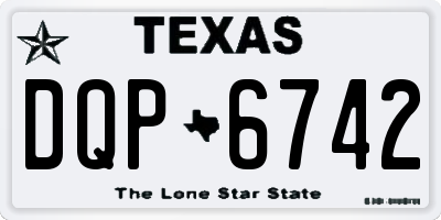 TX license plate DQP6742