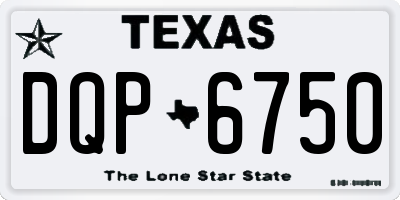 TX license plate DQP6750