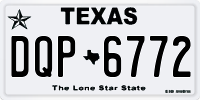 TX license plate DQP6772