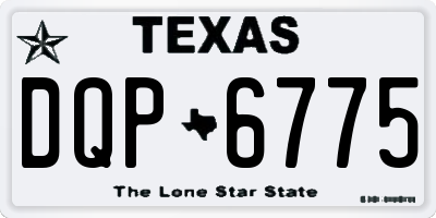 TX license plate DQP6775